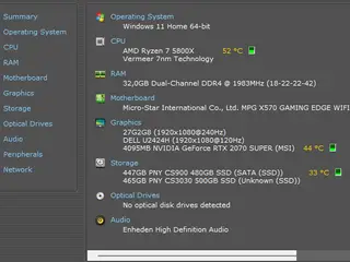 Kraftig Gaming-PC – RTX 2070 SUPER / Ryzen 7 / 32G