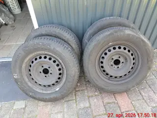 4 stålfælge med dæk