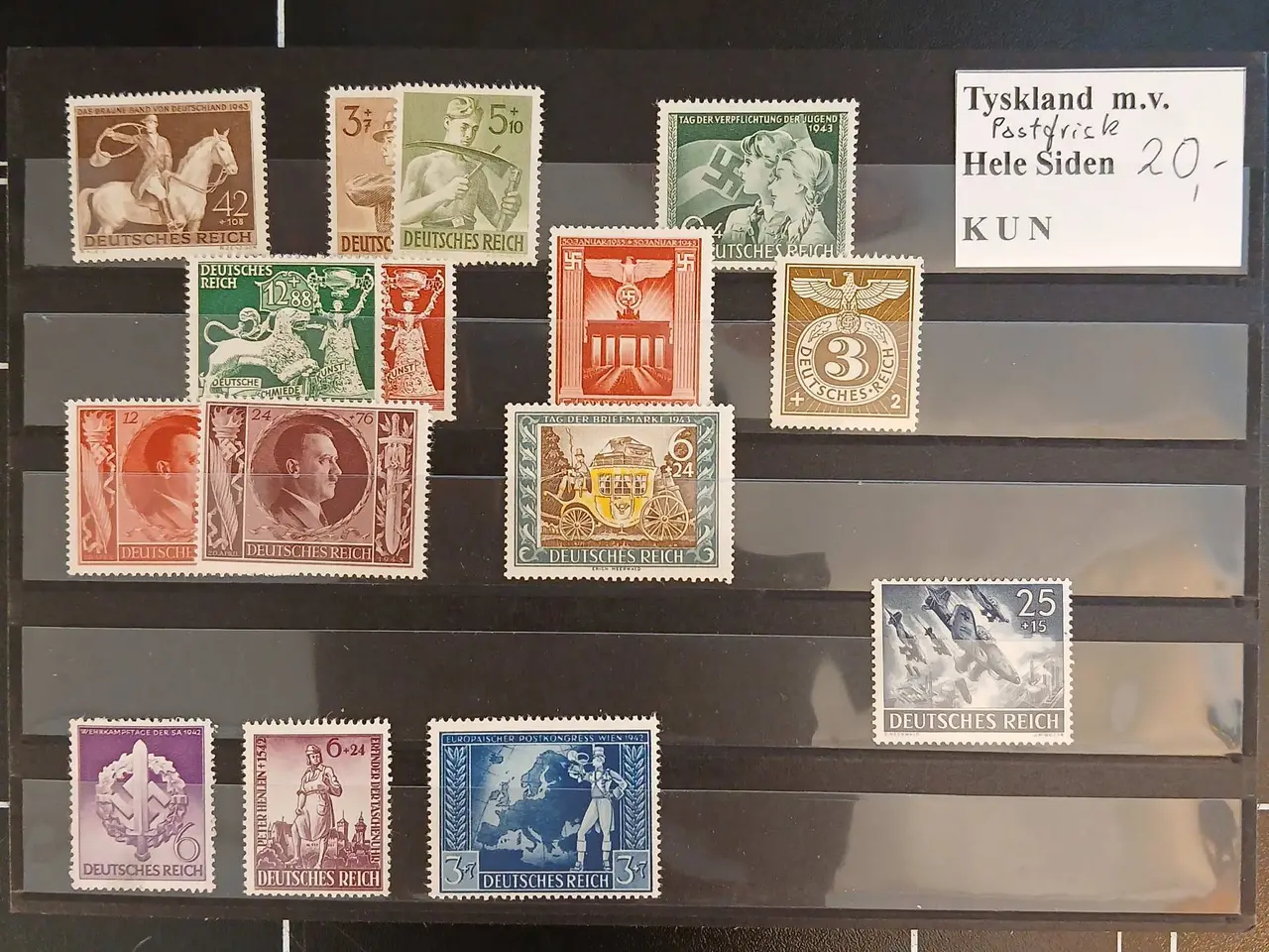 Billede 2 - Deutsches Reich (321) 3 plancher med postfriske mm