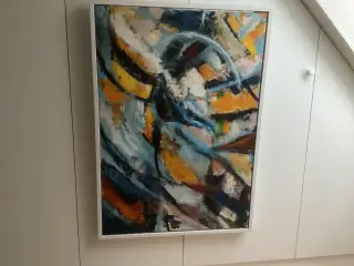Stort acryl maleri