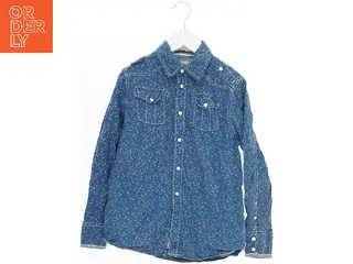 Langærmet denim skjorte med blomsterprint fra Scotch Shrunk (str. 140)