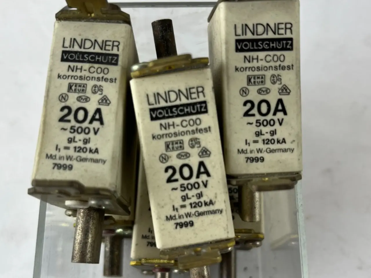 Billede 1 - Lindner NH-C00 7999 Fuse 20A 500V gL-gI Vollschutz