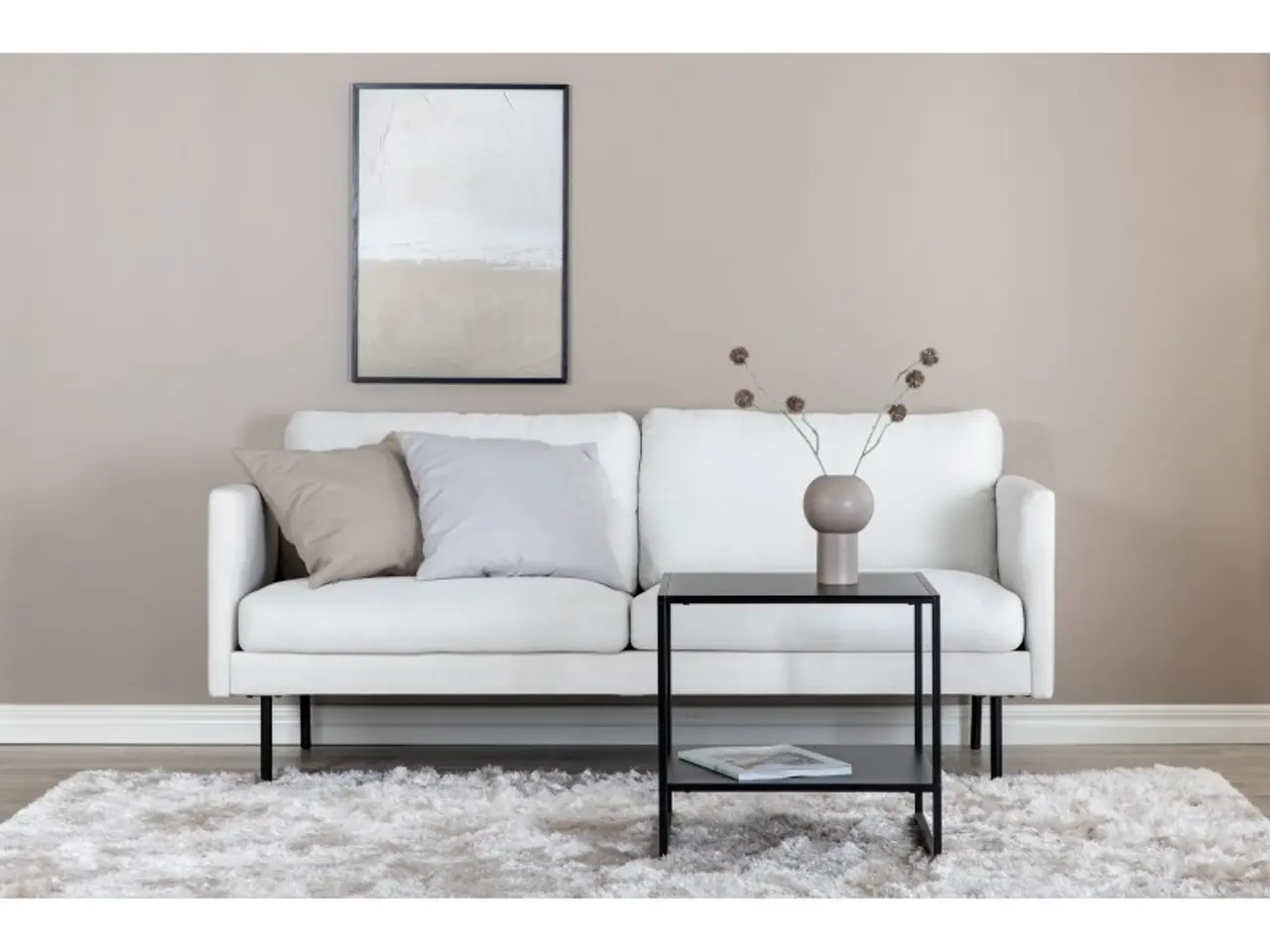 Billede 9 - Zoom 2 personers Sofa  - Sort og Hvid