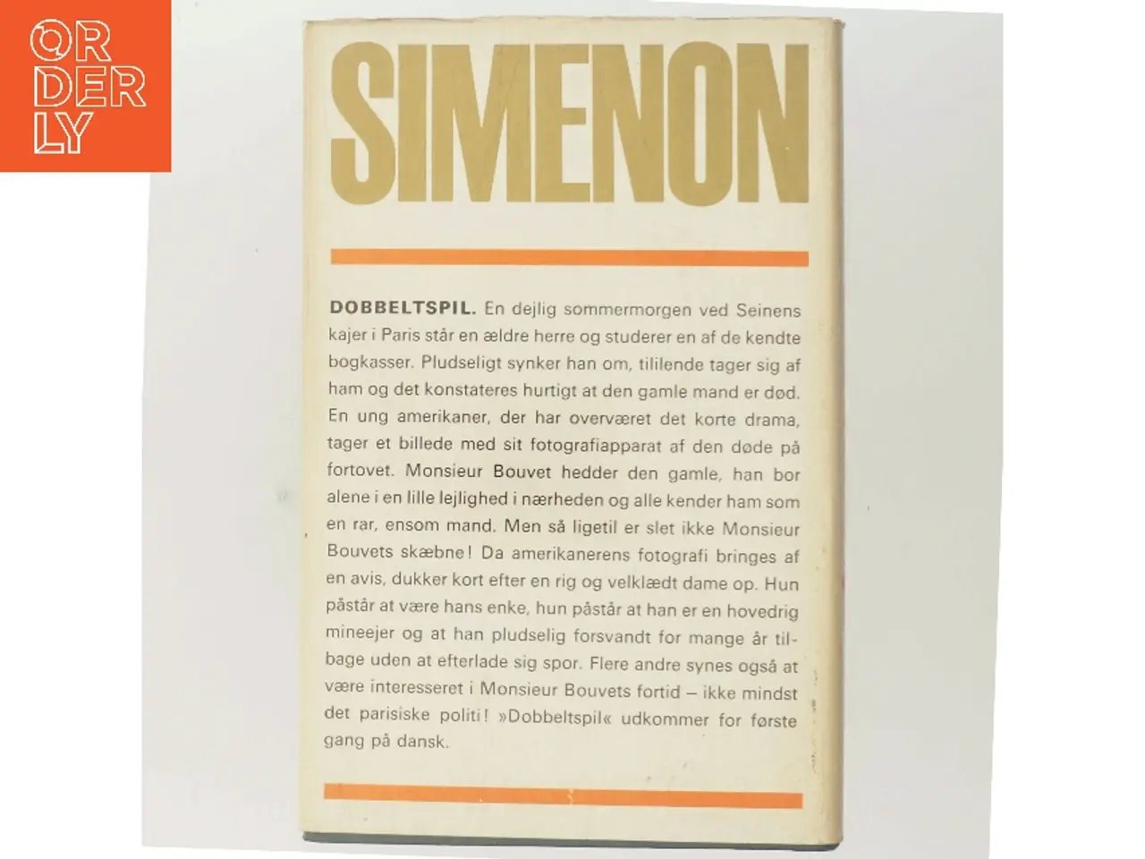 Billede 3 - Dobbeltspil af Georges Simenon (Bog)