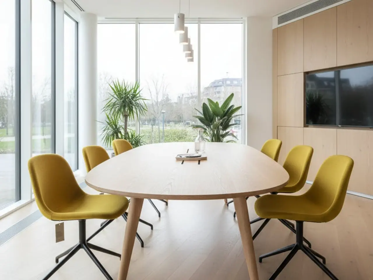 Billede 2 - Muuto Fiber Side Stol – Gul/Antracitgrå Stel