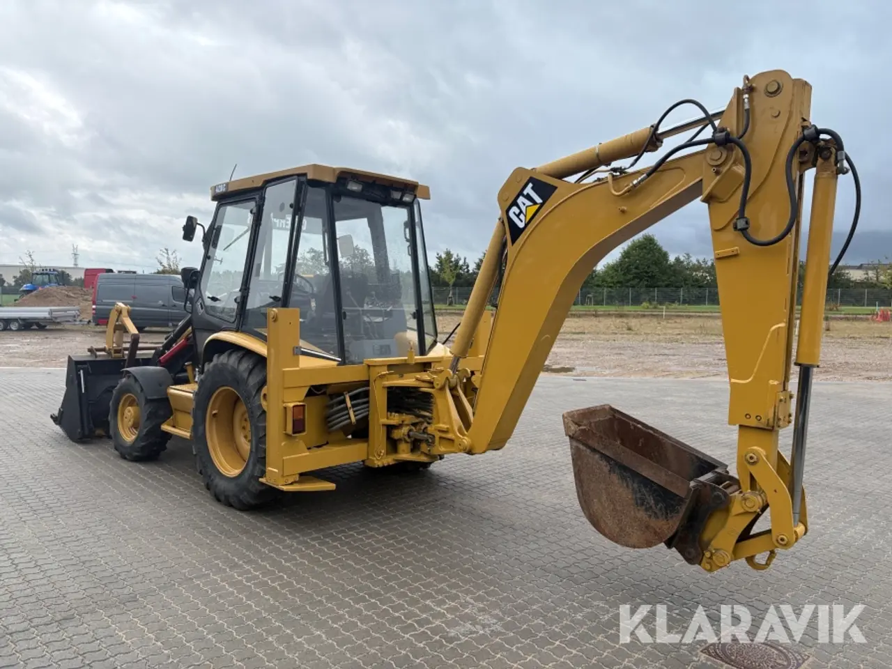 Billede 2 - Rendegraver Caterpillar 428C med tilbehør