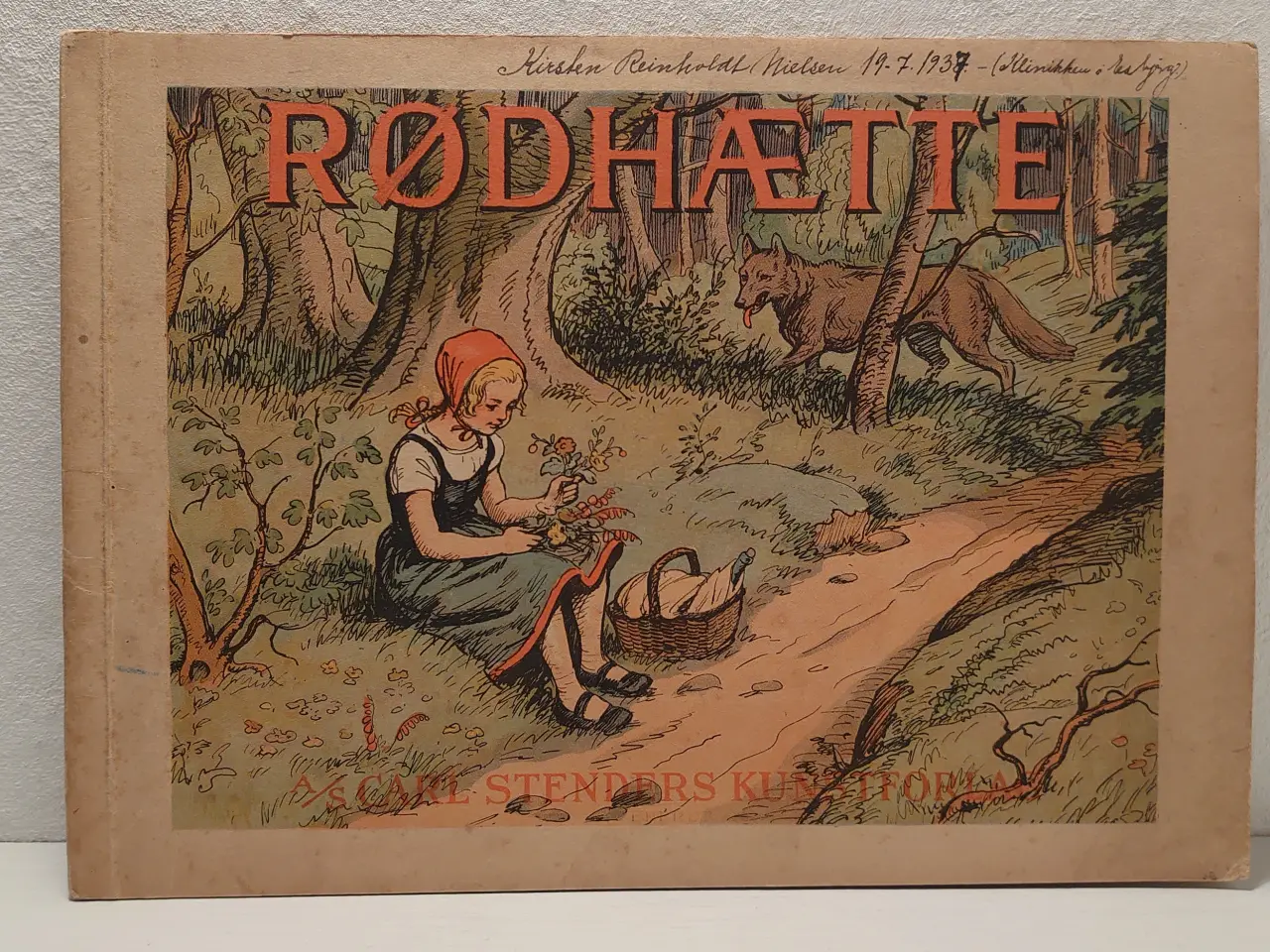 Billede 1 - Brdr. Grimm: Rødhætte. C.Stenders kunstforlag,1937