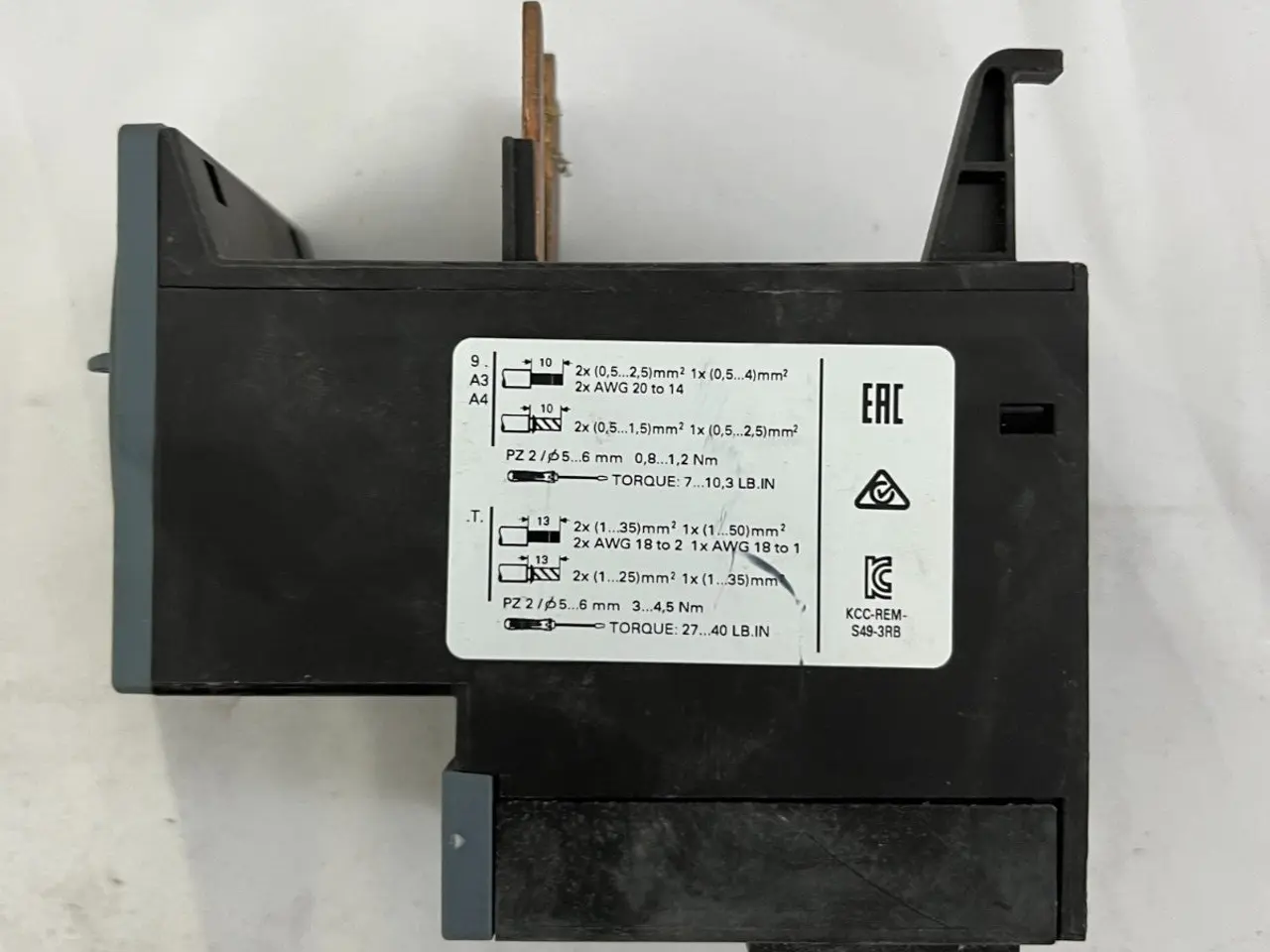 Billede 3 - Siemens SIRIUS 3RB3036-1WB0 Overload relæ 20–80A