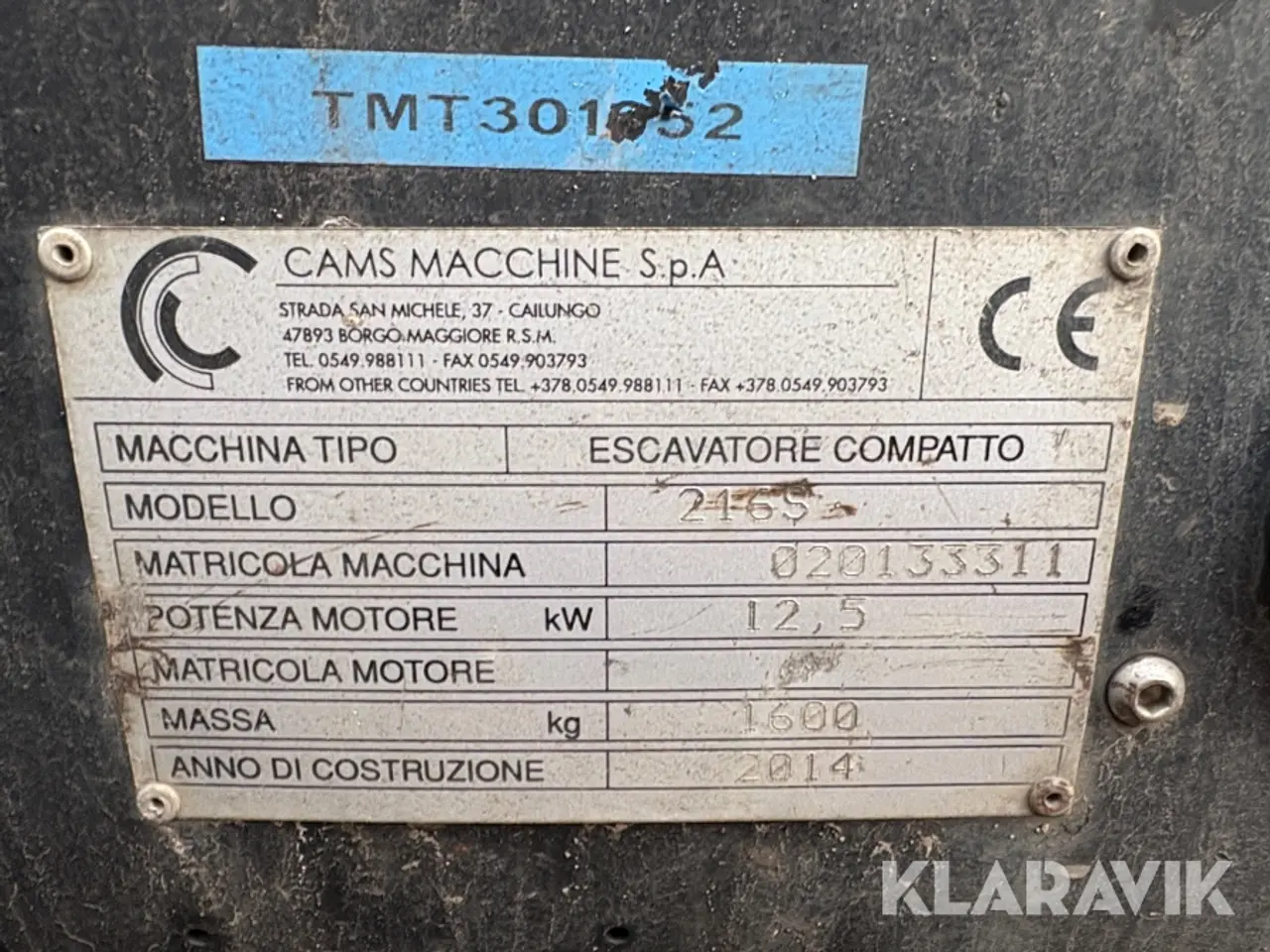 Billede 5 - Gravemaskine Cams 216s