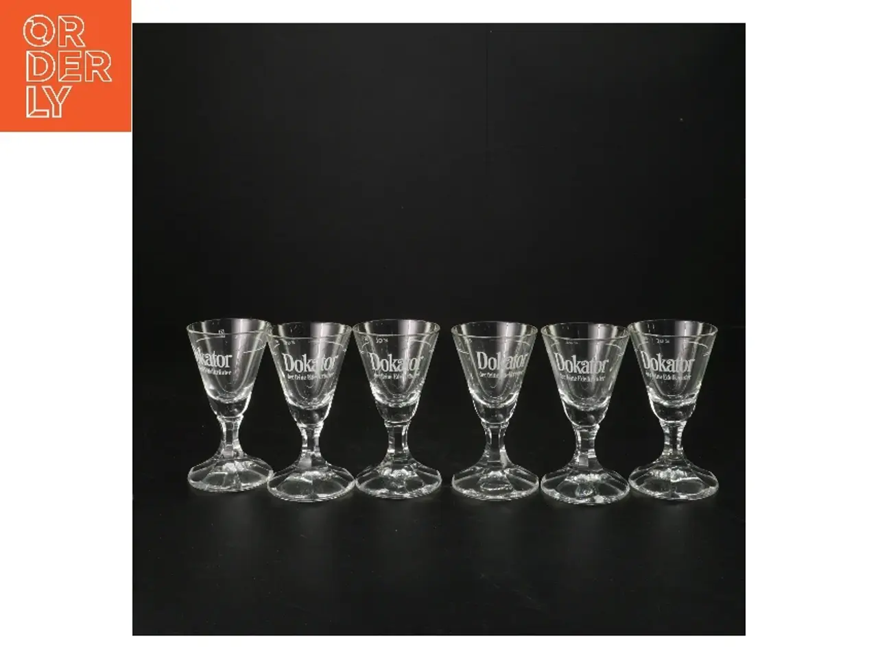 Billede 1 - Sæt med 6 glas (str. Ø 5xh9 cm)
