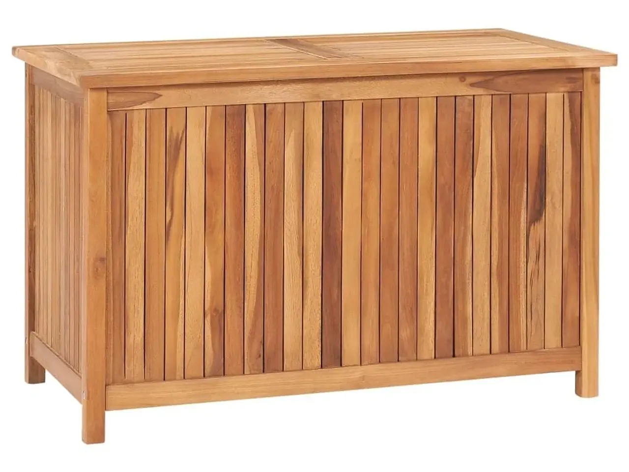 Billede 1 - Hyndeboks i massivt teaktræ - 90 x 50 x 58 cm