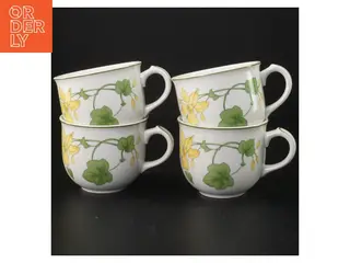 Krus med blomstermotiv, 4 styk fra Villeroy & Boch (str. Ø. 8,5 cm. 4 styk)