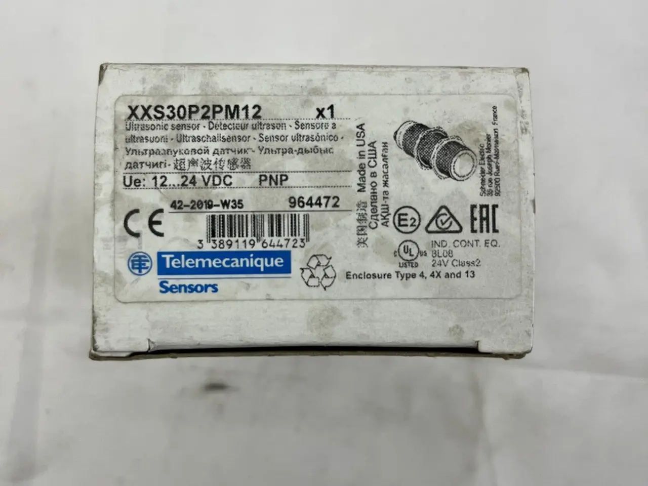 Billede 3 - Telemecanique XXS30P2PM12 Ultrasonic Sensor M30 2m