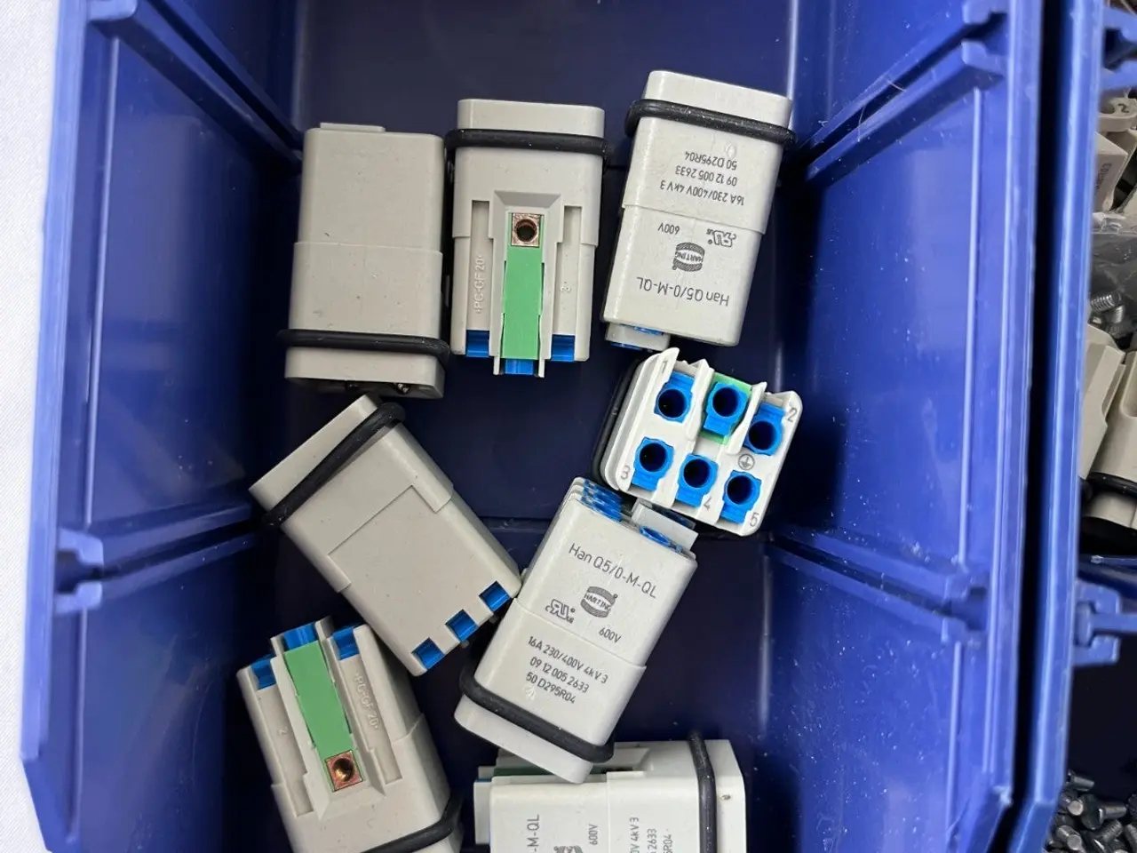 Billede 3 - Harting Han Q5/0-M-QL & Q5/0-F-QL Connectors parti