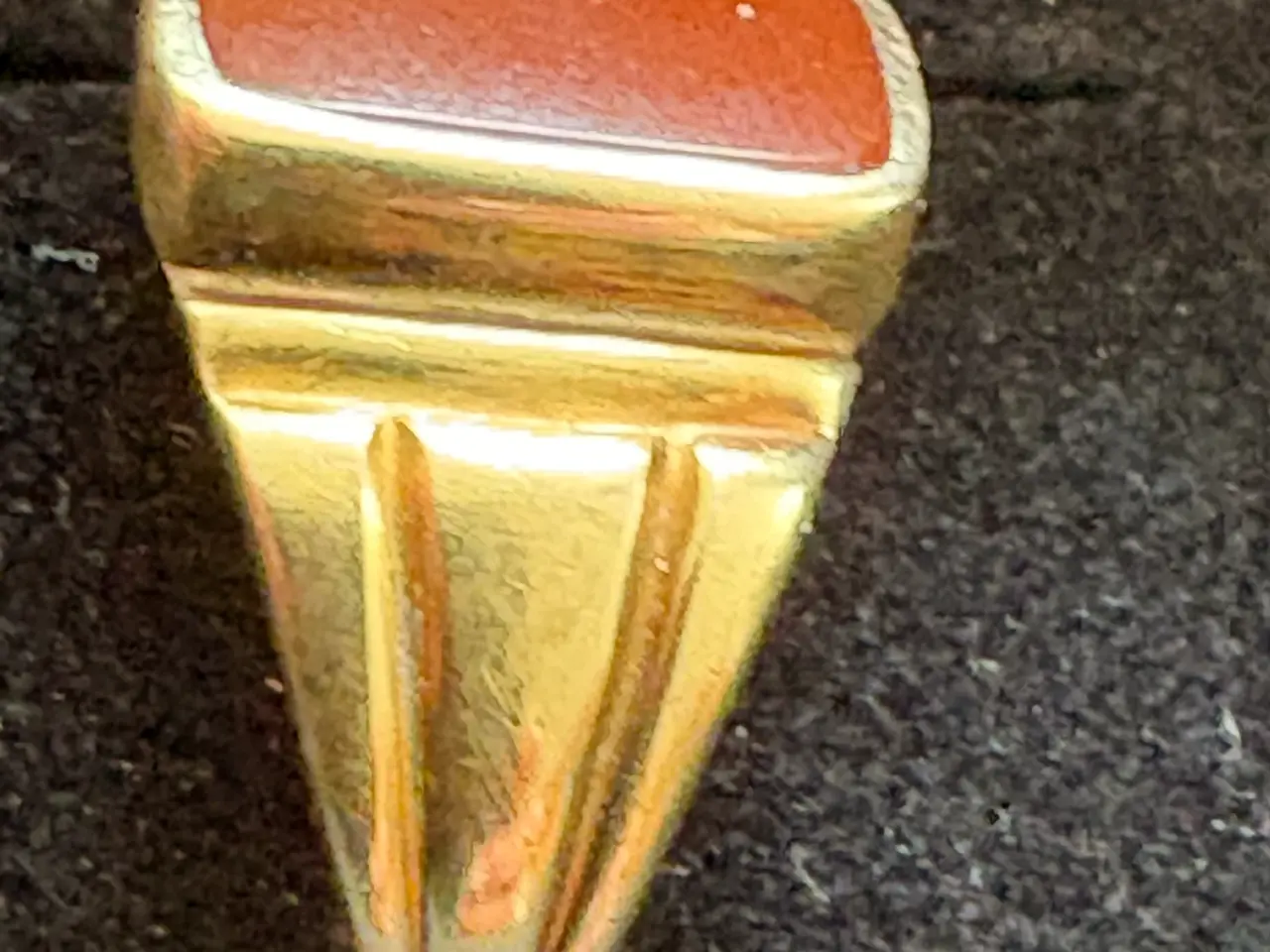 Billede 2 - Vintage signet 14 karat guld ring str 61