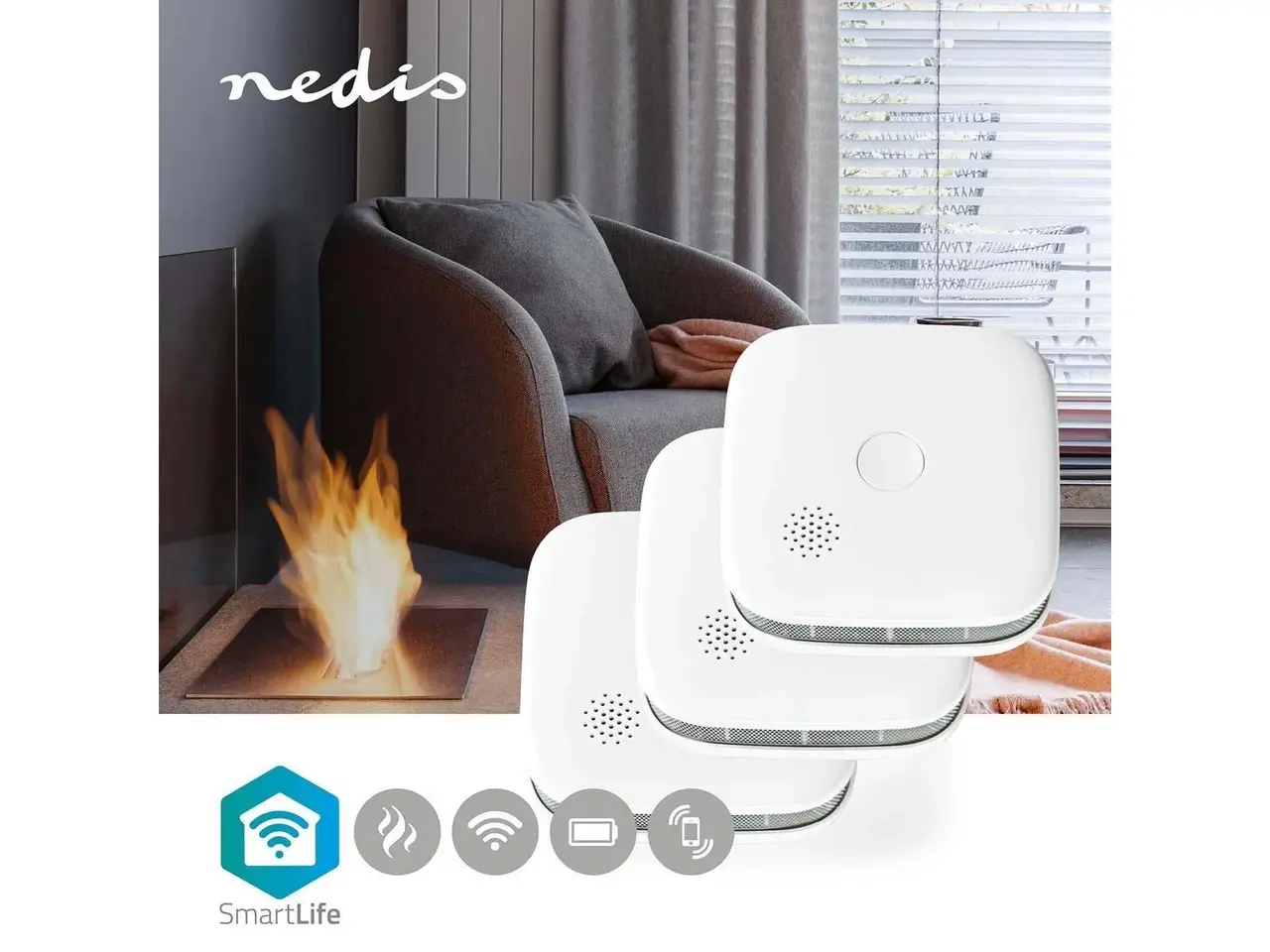 Billede 1 - Nedis SmartLife Røgalarm