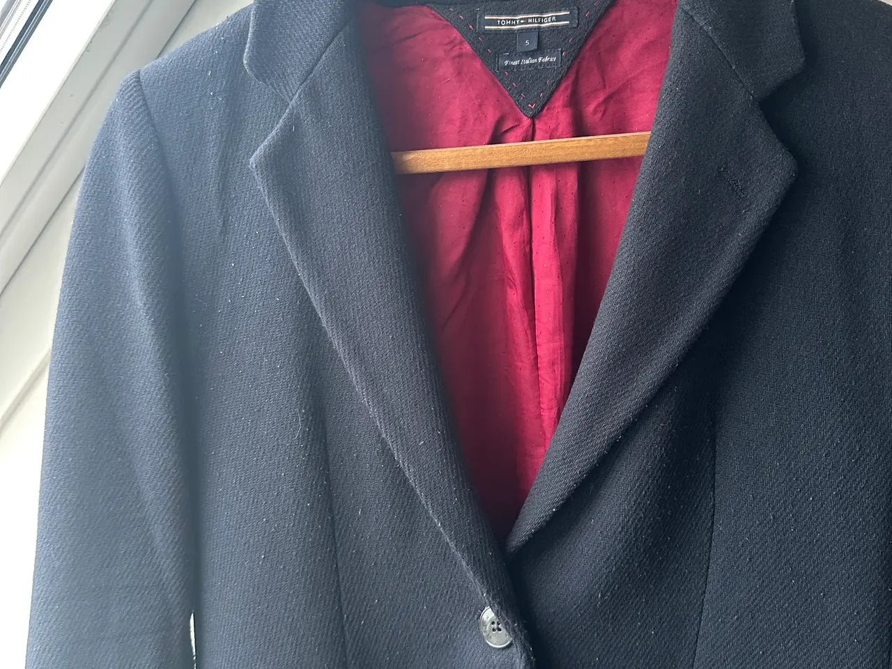 Billede 5 - Tommy Hilfiger uldfrakke lang mørkeblå
