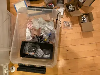 havetraktor med mange nye reservedele