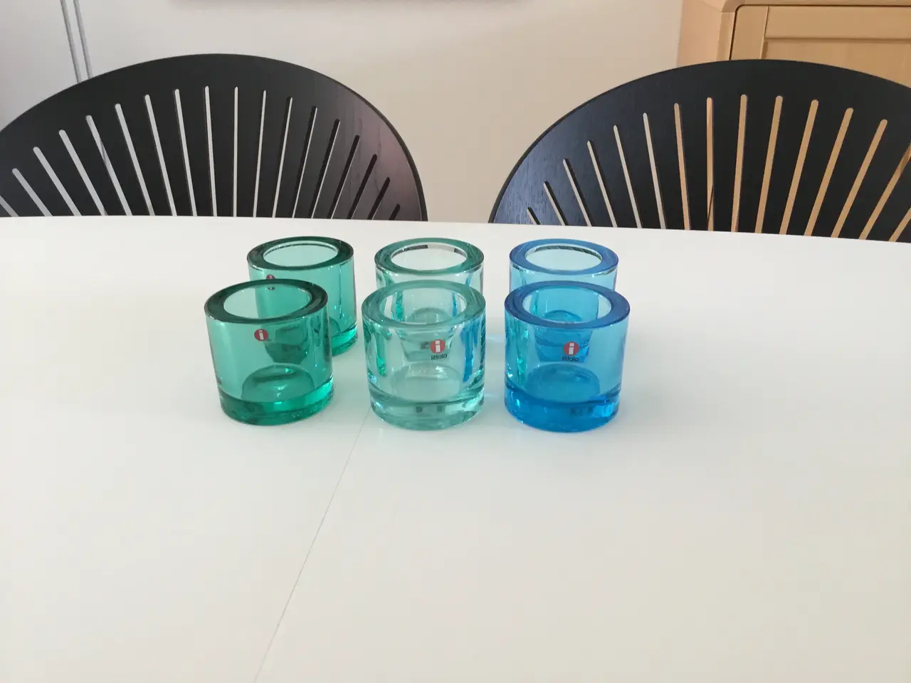 Billede 1 - 6 stk. lysestager Marimekko/littala