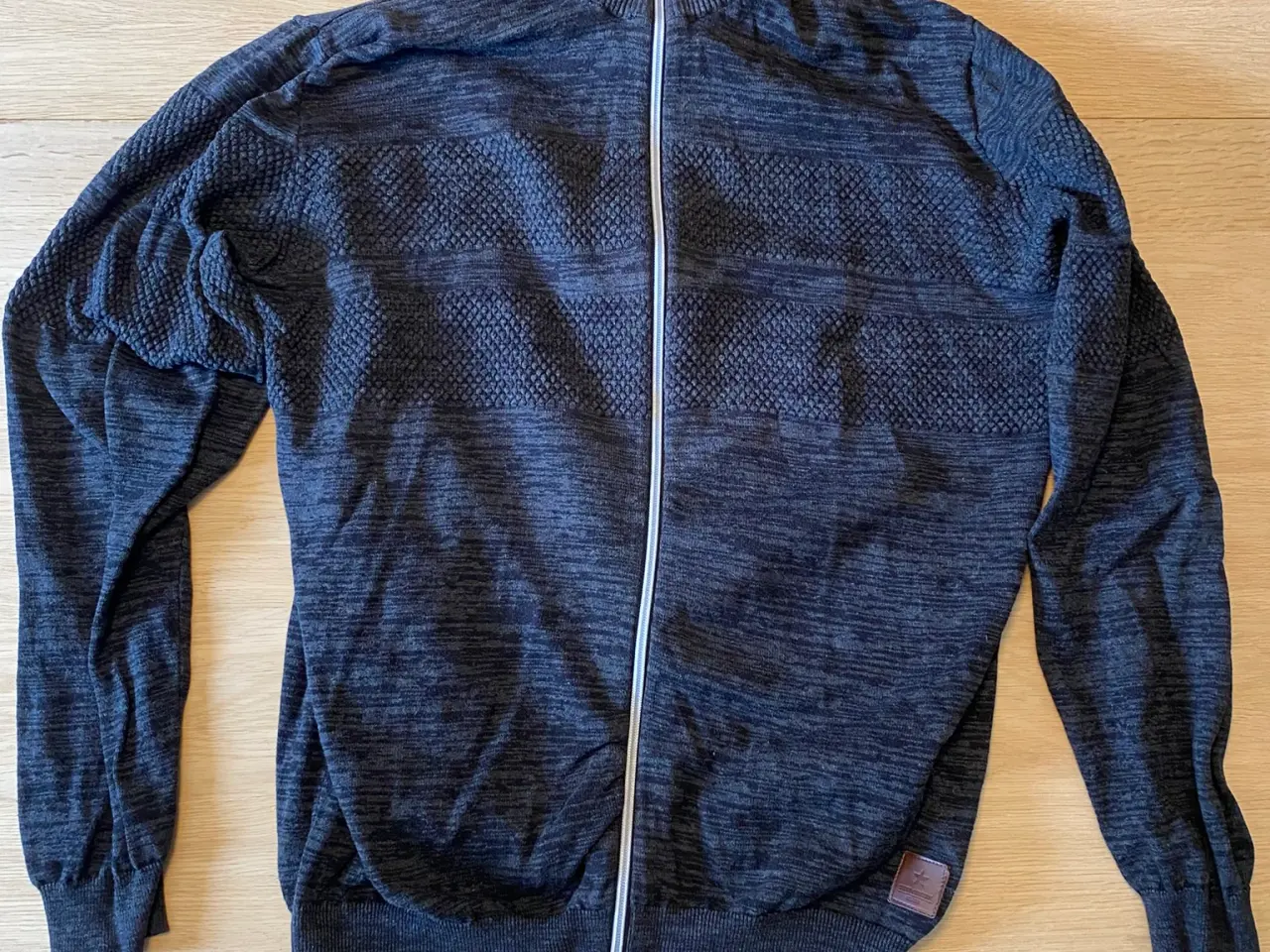 Billede 1 - Shine Original Cardigan med lynlås grå/sort XXL