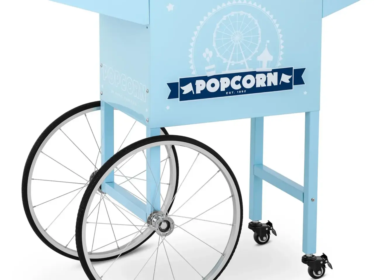Billede 1 - Vogn til popcornmaskine – blå – 93 x 48 x 88.5 cm
