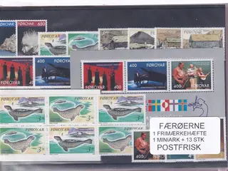 Færøerne - 1 Frimærkehæfte + 1 Miniark + 13 Stk. - Postfrisk