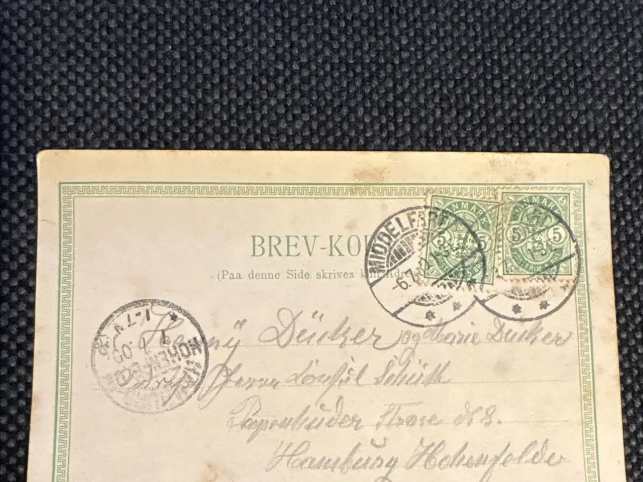 Billede 1 - Postkort med motiv fra Middelfart år 1900