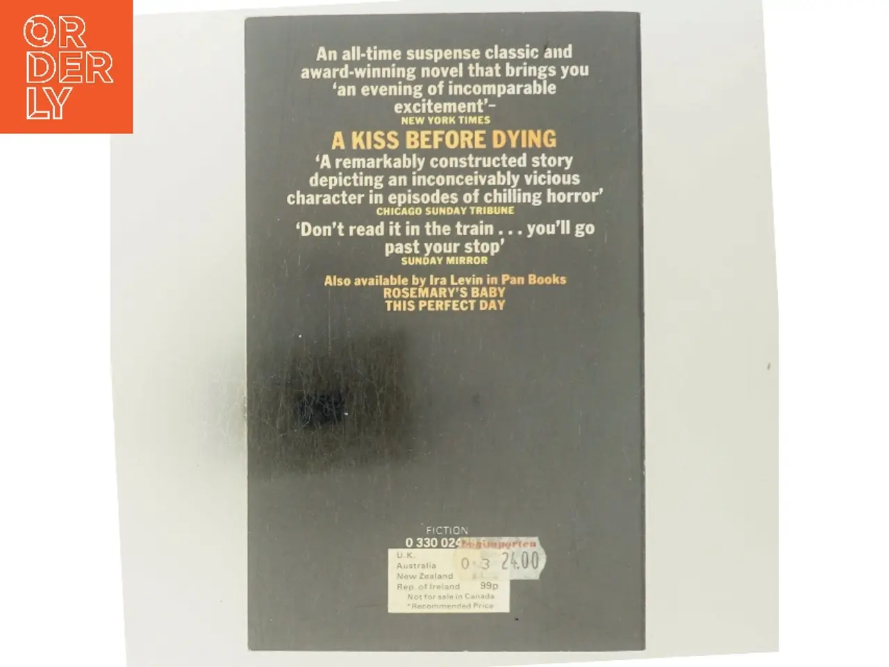 Billede 3 - A Kiss Before Dying af Ira Levin (Bog)