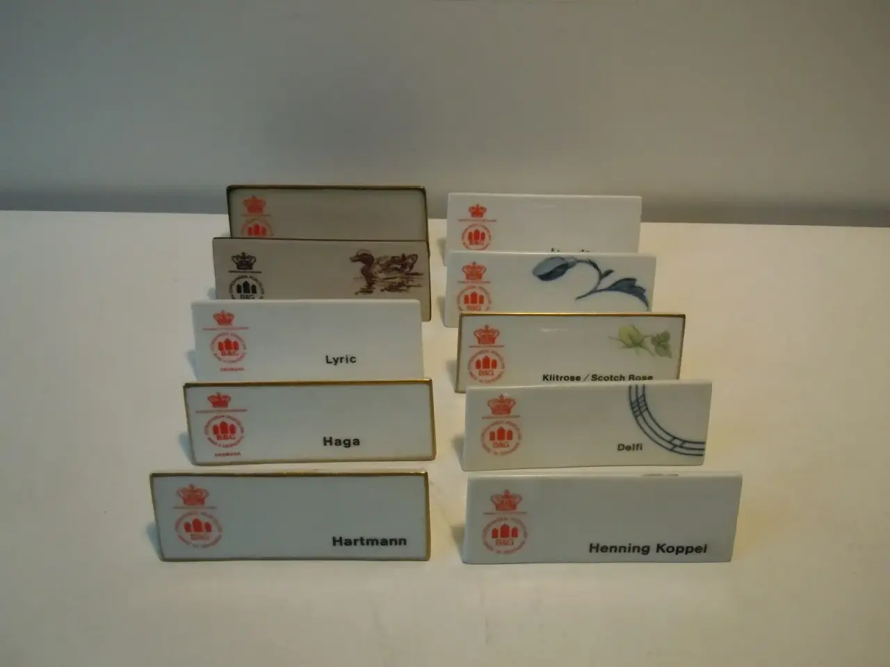 Billede 1 - Ophørsudsalg Porcelænsskilte B&G stel