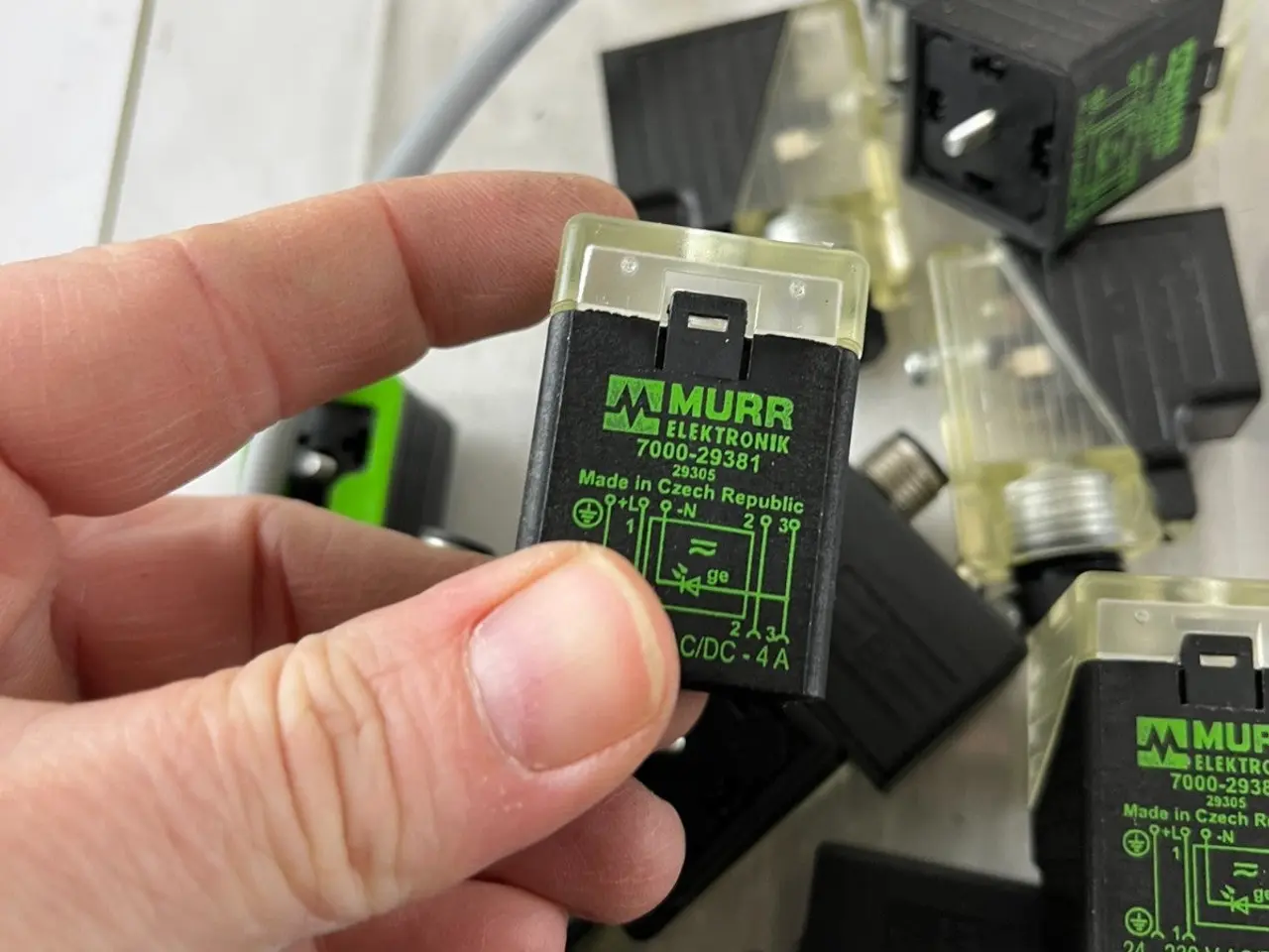 Billede 7 - Murr Elektronik ventil stik Plug DIN 43650 blandet