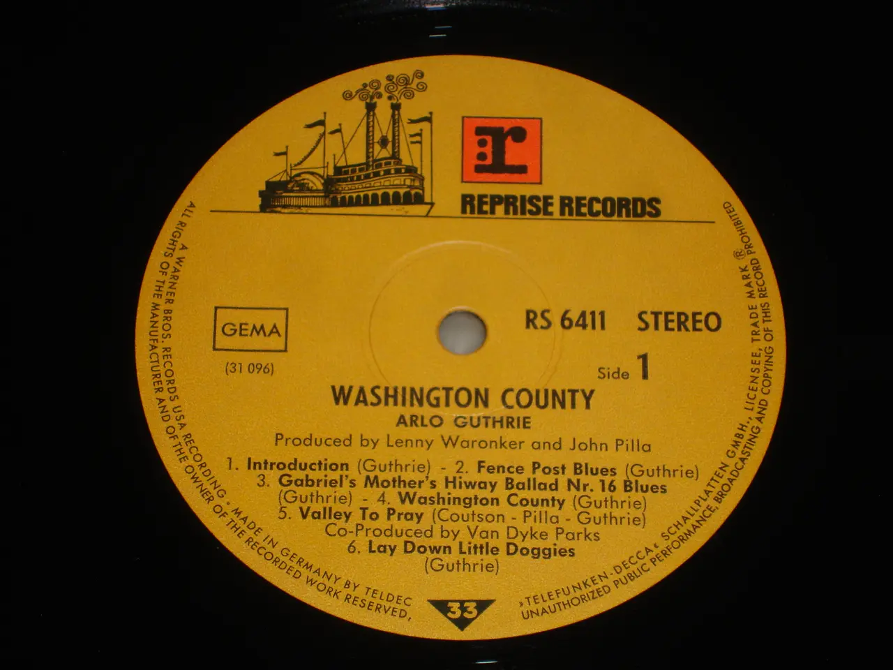 Billede 4 - (Sender gerne) Arlo Guthrie – Washington County