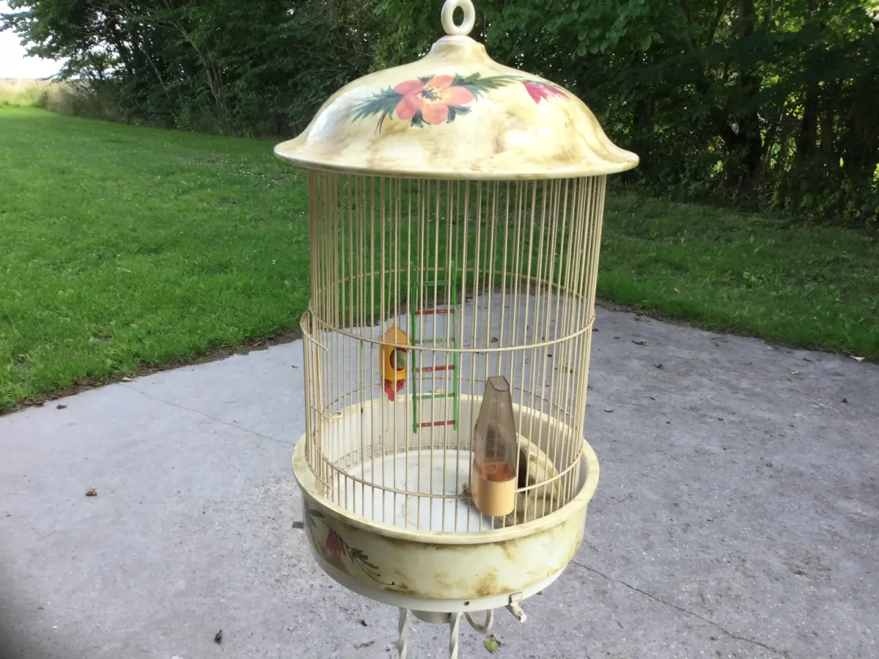 Billede 3 - Rund fuglebur i keramik