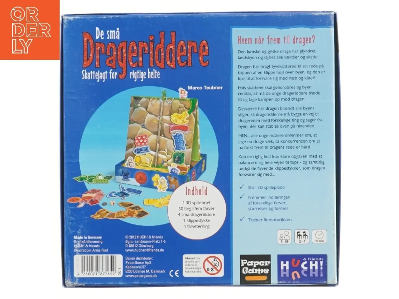 Billede 3 - De små Drageriddere spil fra Paper Game (str. 30x29,5 cm)