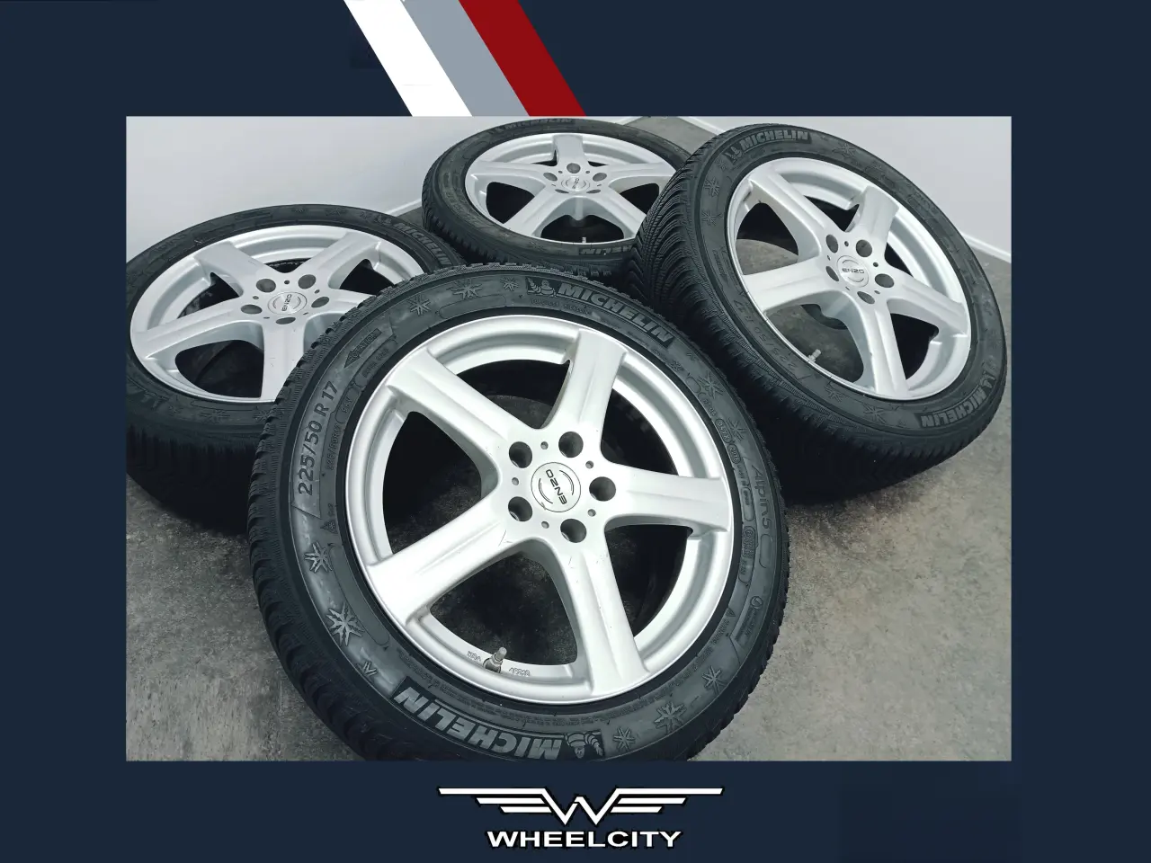 Billede 1 - 5x112 17" ET38 ENZO vintersæt inkl. TPMS