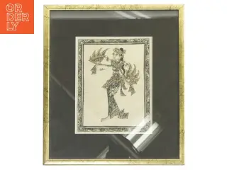 Indrammet kunsttryk (str. 27,5 x 24 x 1,5 cm)