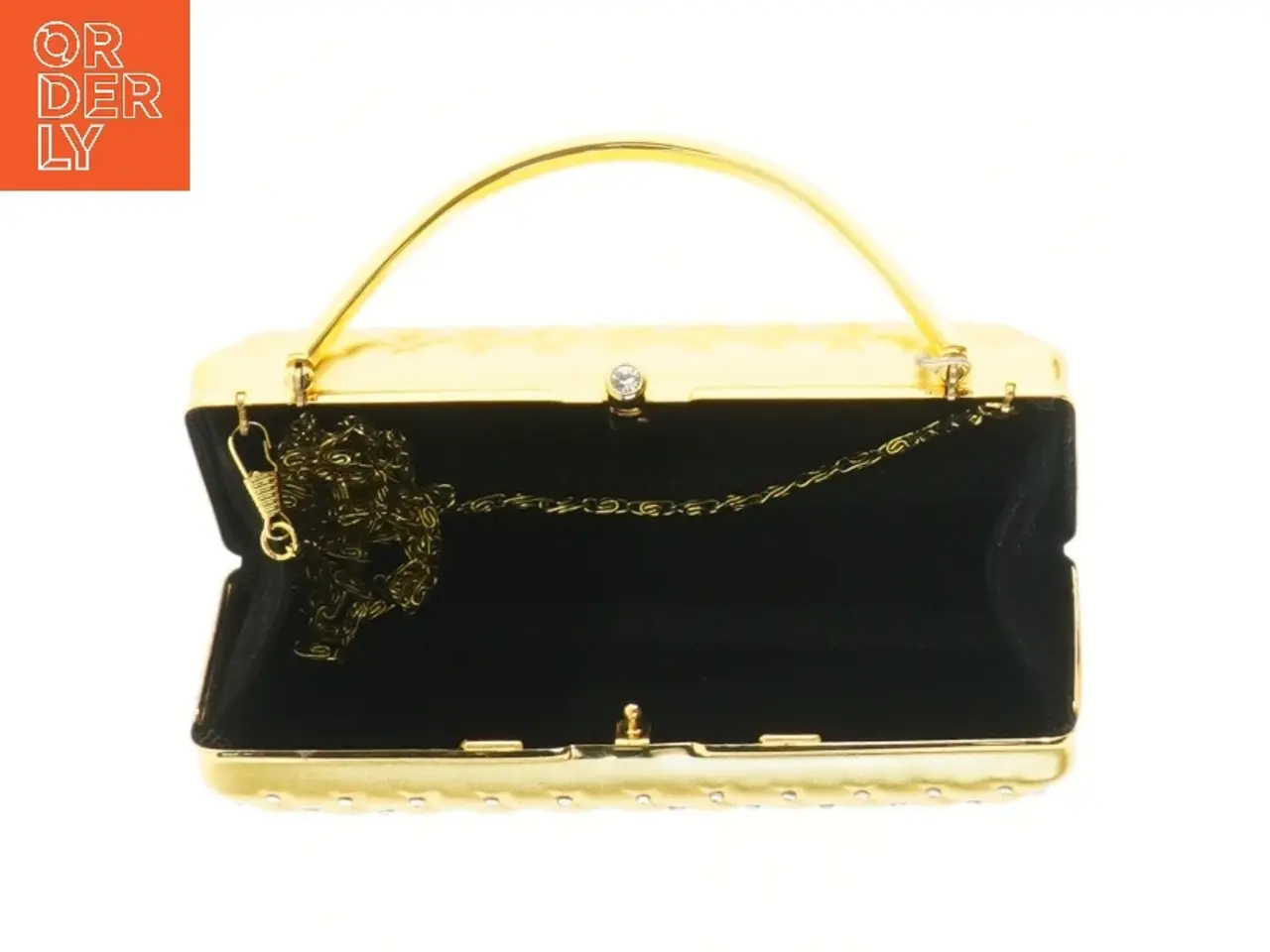Billede 2 - Guld håndtaske (str. 19x8 cm)