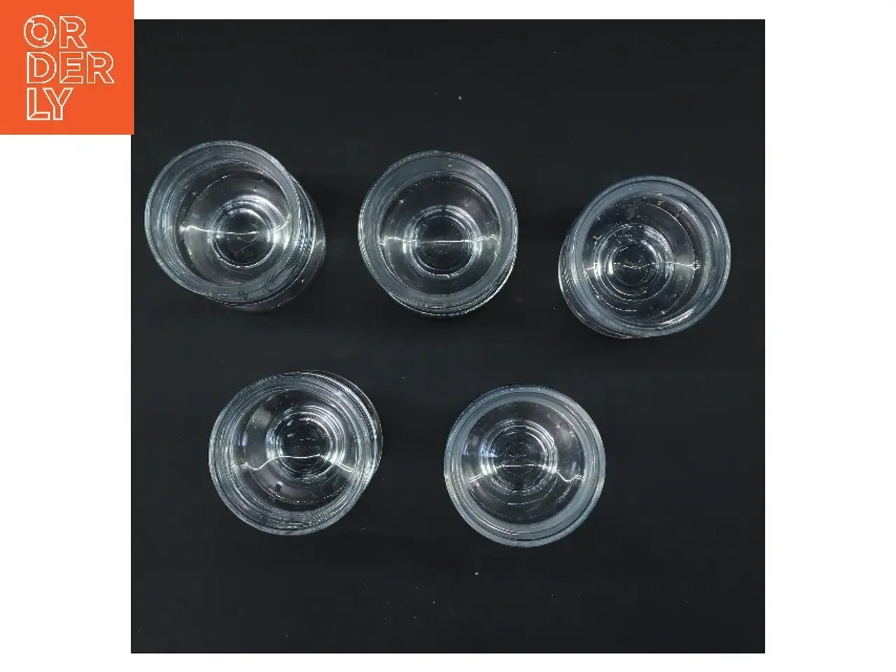 Billede 3 - Graverede glas, 5 stk (str. 5 stk Ø 6,5 cm længde 12,5 cm)