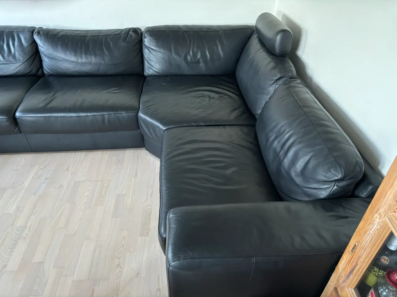 Billede 2 - Kvalitets læder sofa