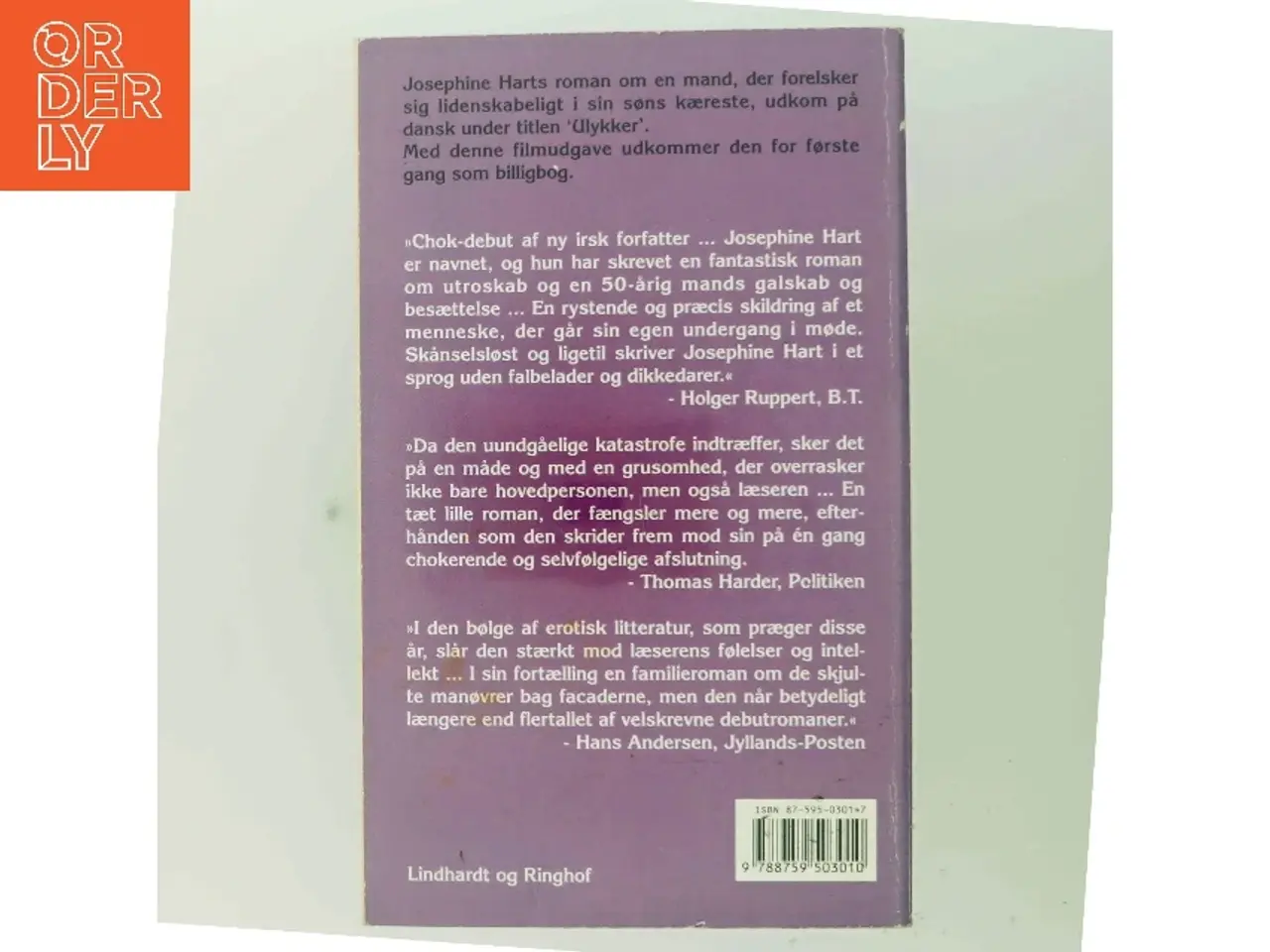 Billede 3 - Misbrugt af Josephine Hart (Bog)