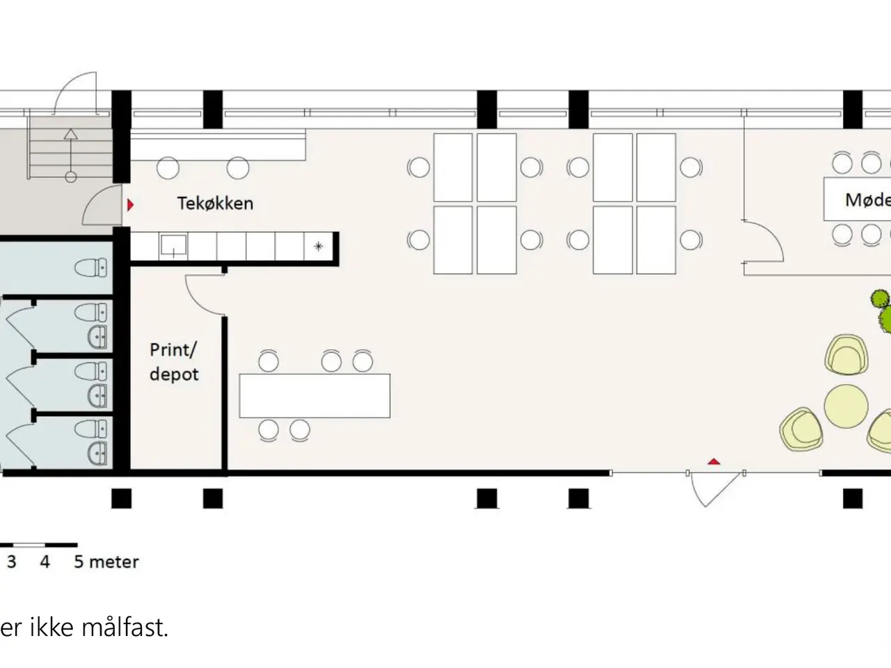 Billede 19 - Flot, højloftet lejemål med karakter - ideelt til kontor eller showroom