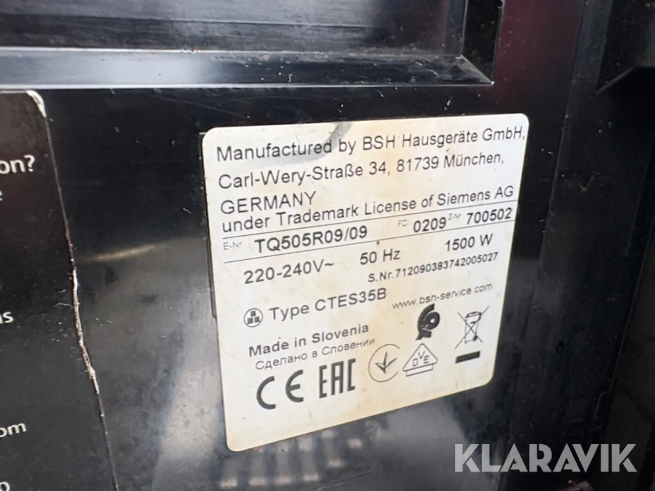 Billede 9 - Kaffemaskine Siemens TQ505R09/09