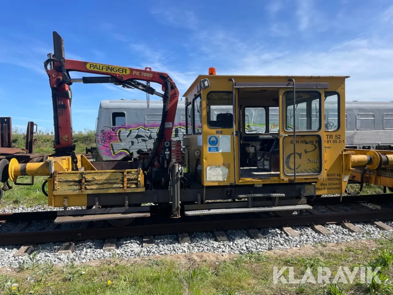 Billede 2 - Kort 10 tons trolje med palfinger kran