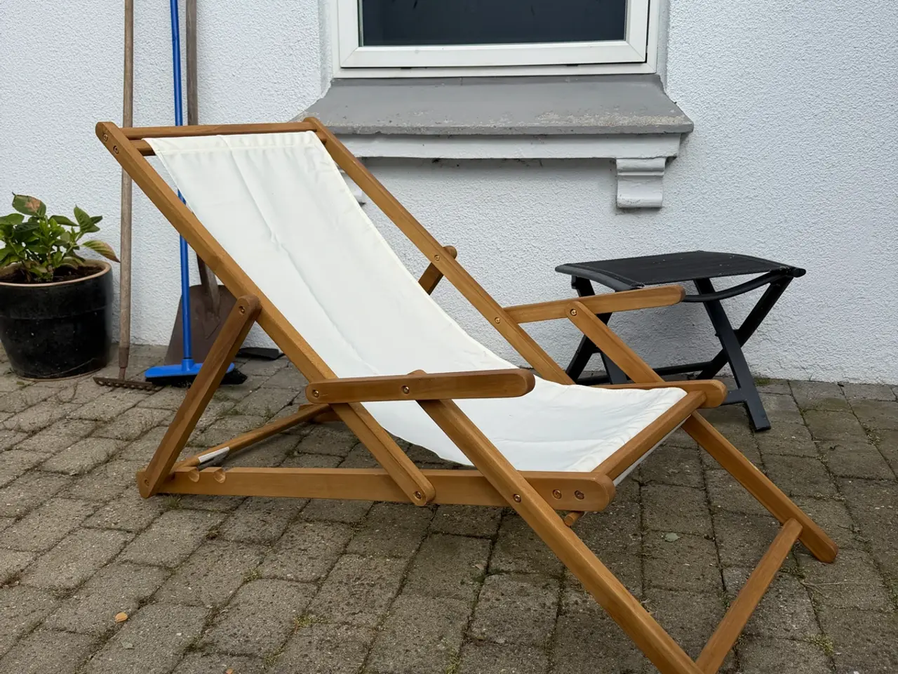 Billede 4 - Foldbar strandstol massivt teaktræ