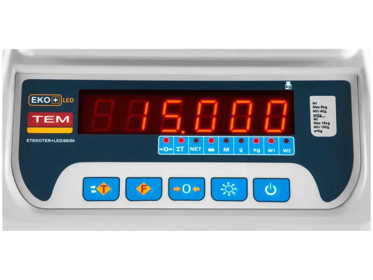 Billede 4 - Butiksvægt – 6 kg/2 g – 15 kg/5 g – LED