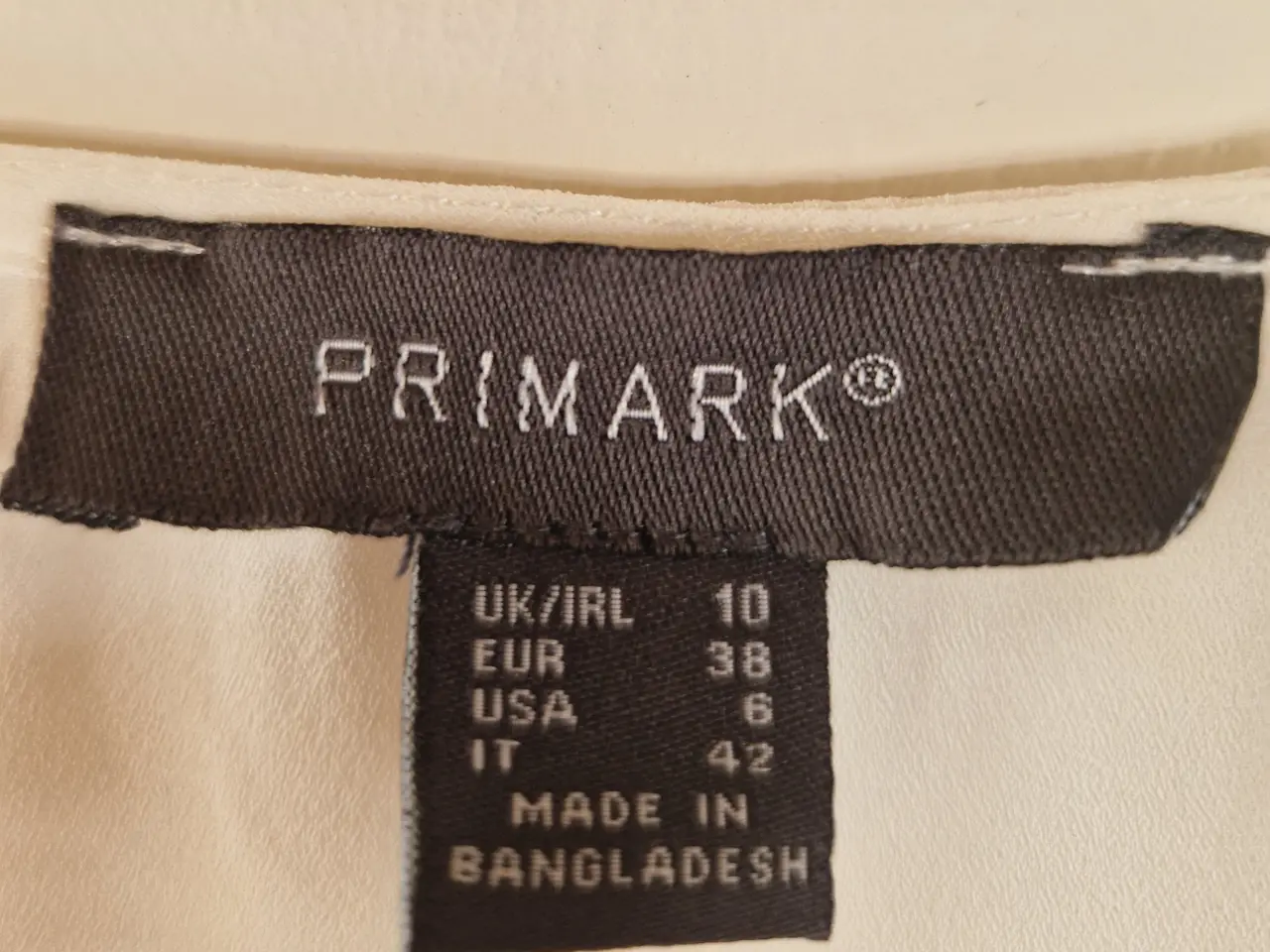 Billede 2 - Primark top M hvid dame