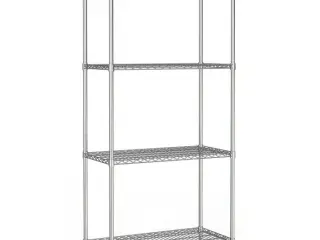 Stålreol – 4 hylder – 900x45x180 cm