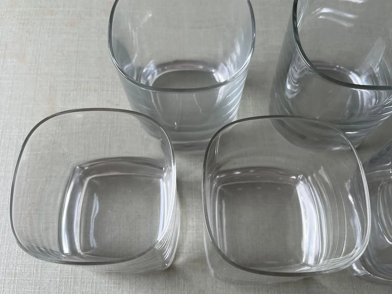 Billede 3 - 7 stk firkantet whiskyglas