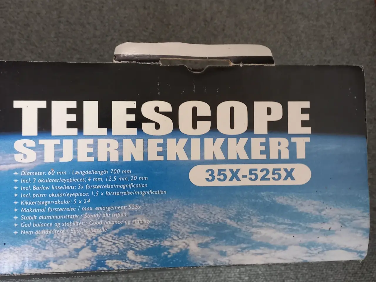 Billede 3 - Stjernekikkert teleskop 35x-525x med justerbart st