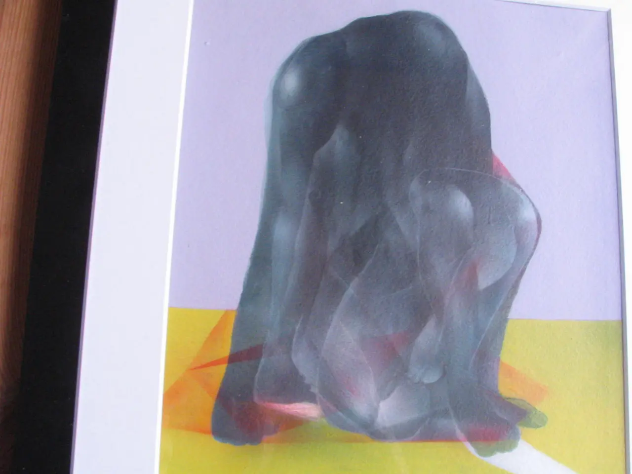 Billede 2 - John Reuss f.1973.  Mixed media på papir