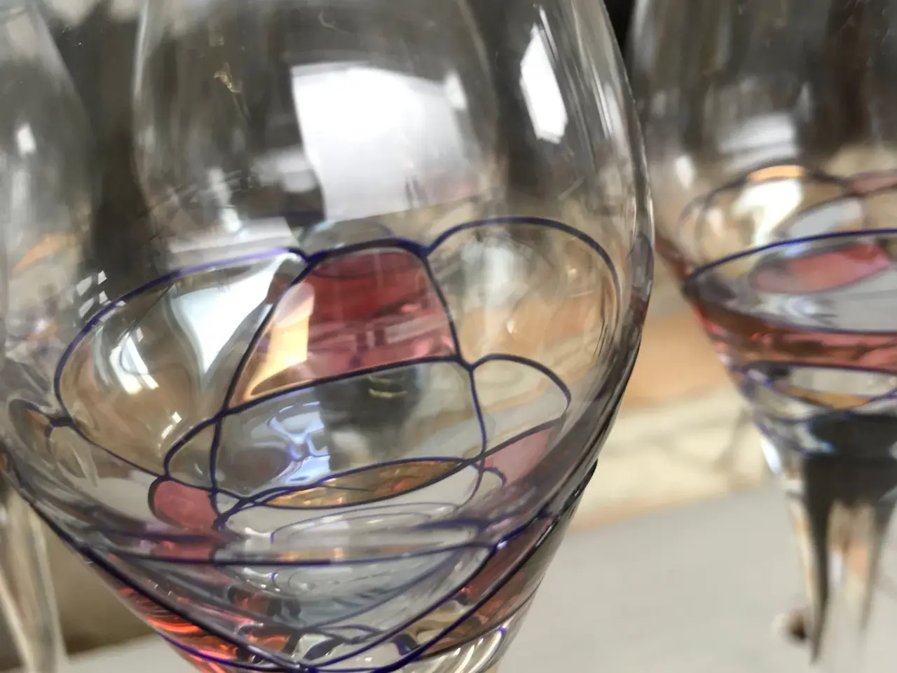 Billede 3 - Drikkeglas med kunst Milano